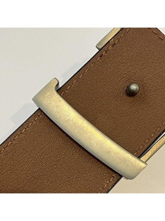 Louis Vuitton Ceinture LV Initial Pyramid Monogram Illusion Leather Belt Black main image 12